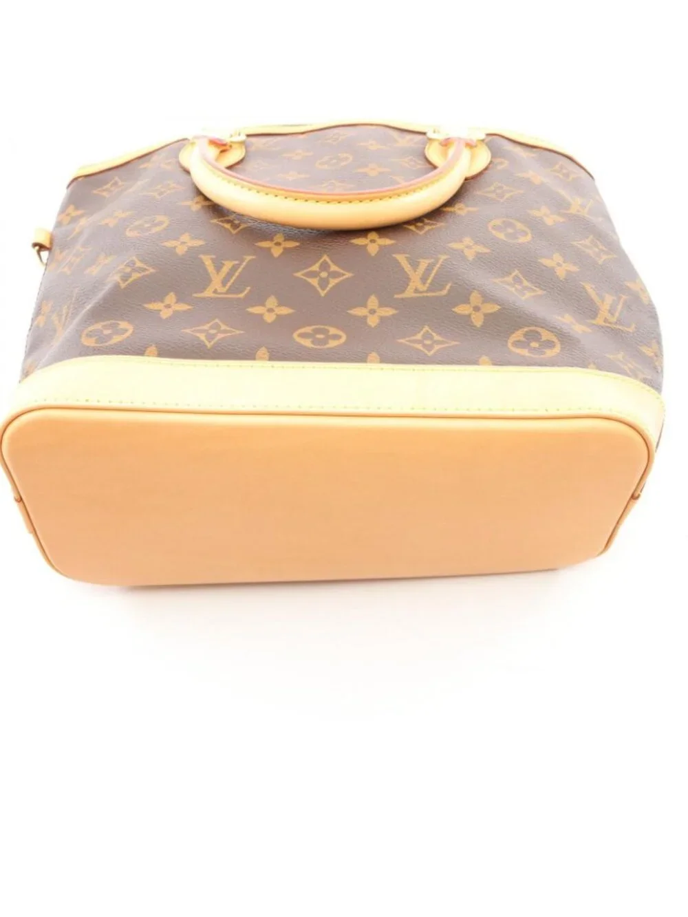 Louis Vuitton Handbag Lockit Monogram Canvas Leather